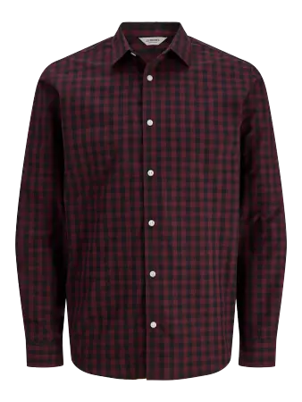 JJ Rebel Gavin Gingham L/S Shirt - Port Royale