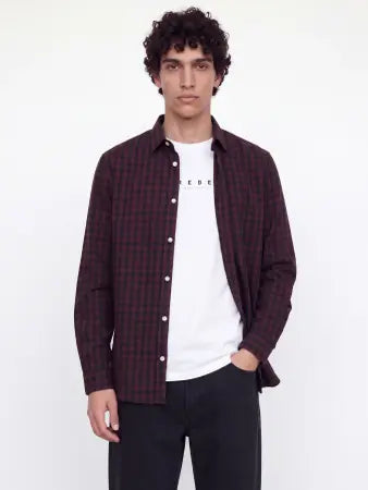 JJ Rebel Gavin Gingham L/S Shirt - Port Royale