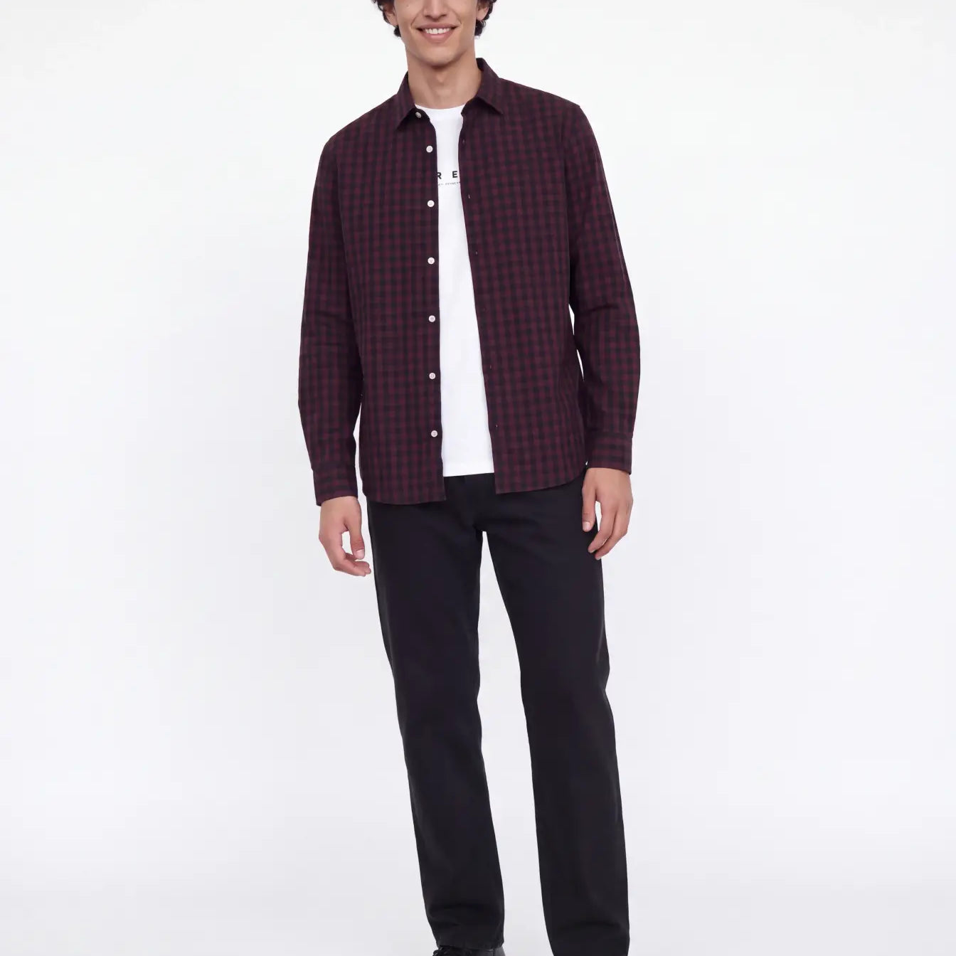 JJ Rebel Gavin Gingham L/S Shirt - Port Royale