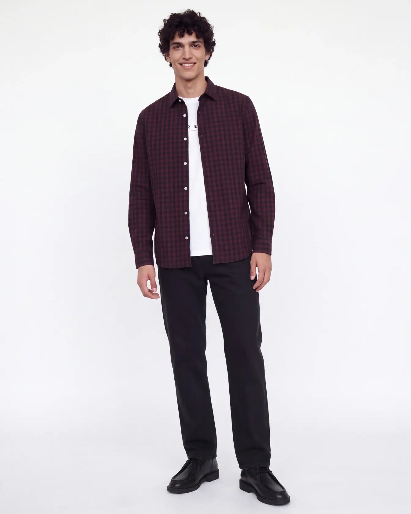 JJ Rebel Gavin Gingham L/S Shirt - Port Royale