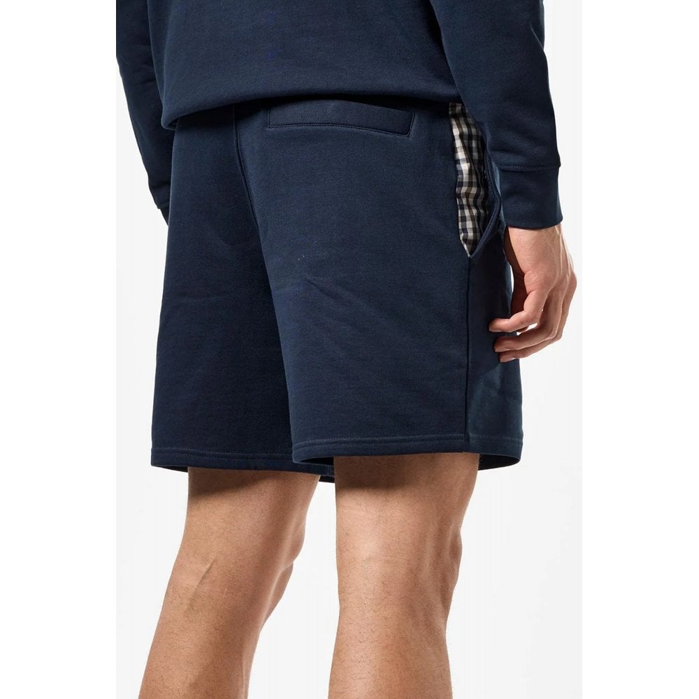 Weekend Offender Pankow Sweat Shorts - Navy/Mid House Check
