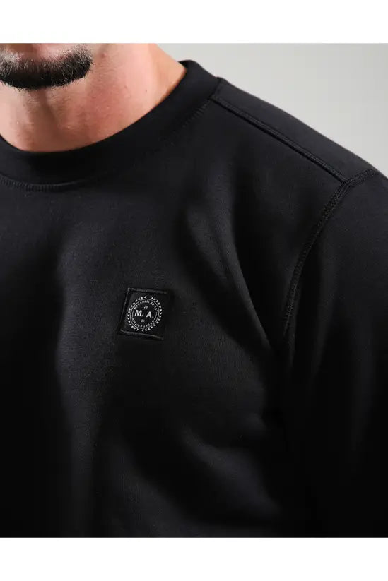 Marshall Artist MSATM11021 Marchio Crewneck - Black 001