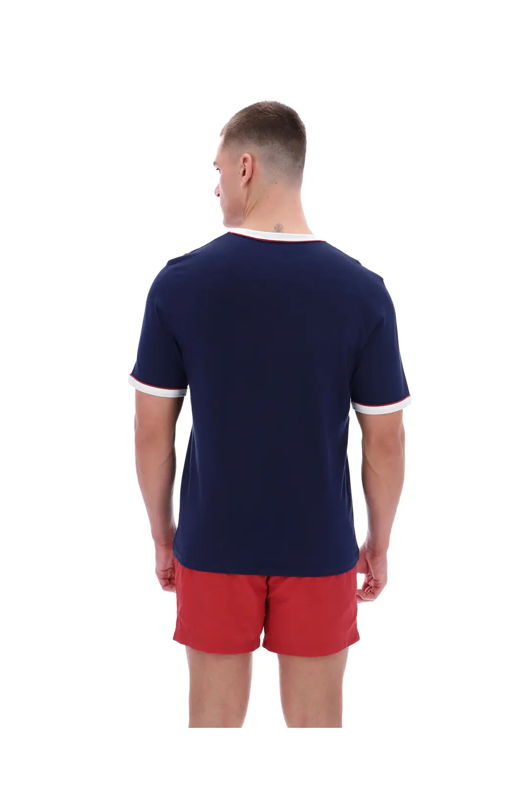 Fila SS26MH046 Rosario T-Shirt 410 - Fila Navy/Gardenia Garnet