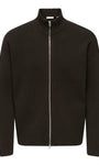 Only & Sons Blake DS High Neck Knitted Cardigan - Coffee Bean
