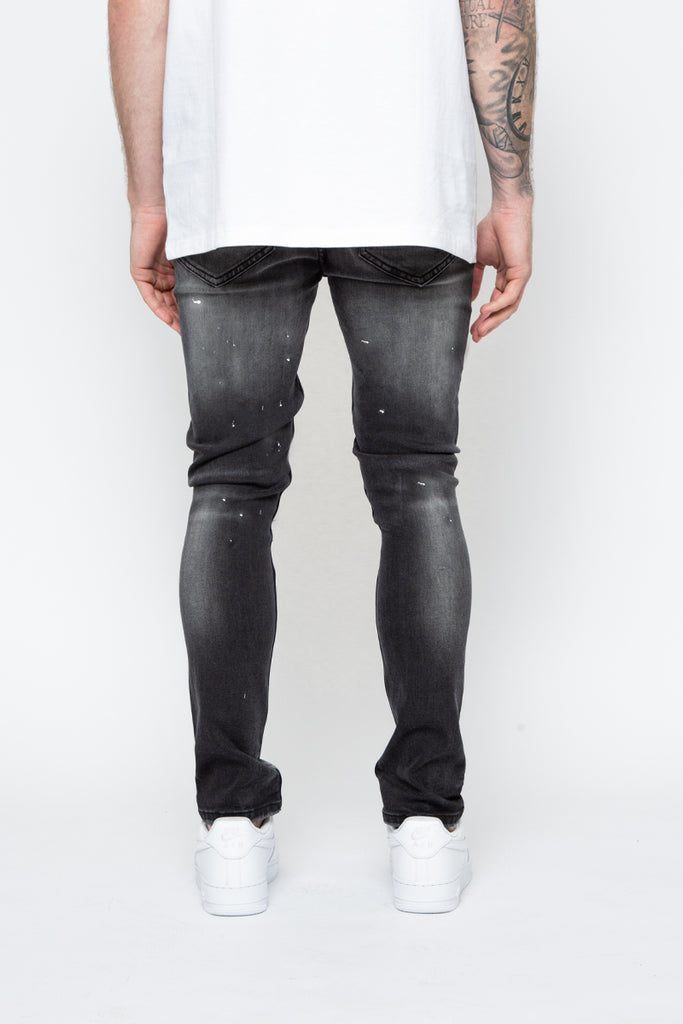 Valere Milano Monza Paint Jeans Black