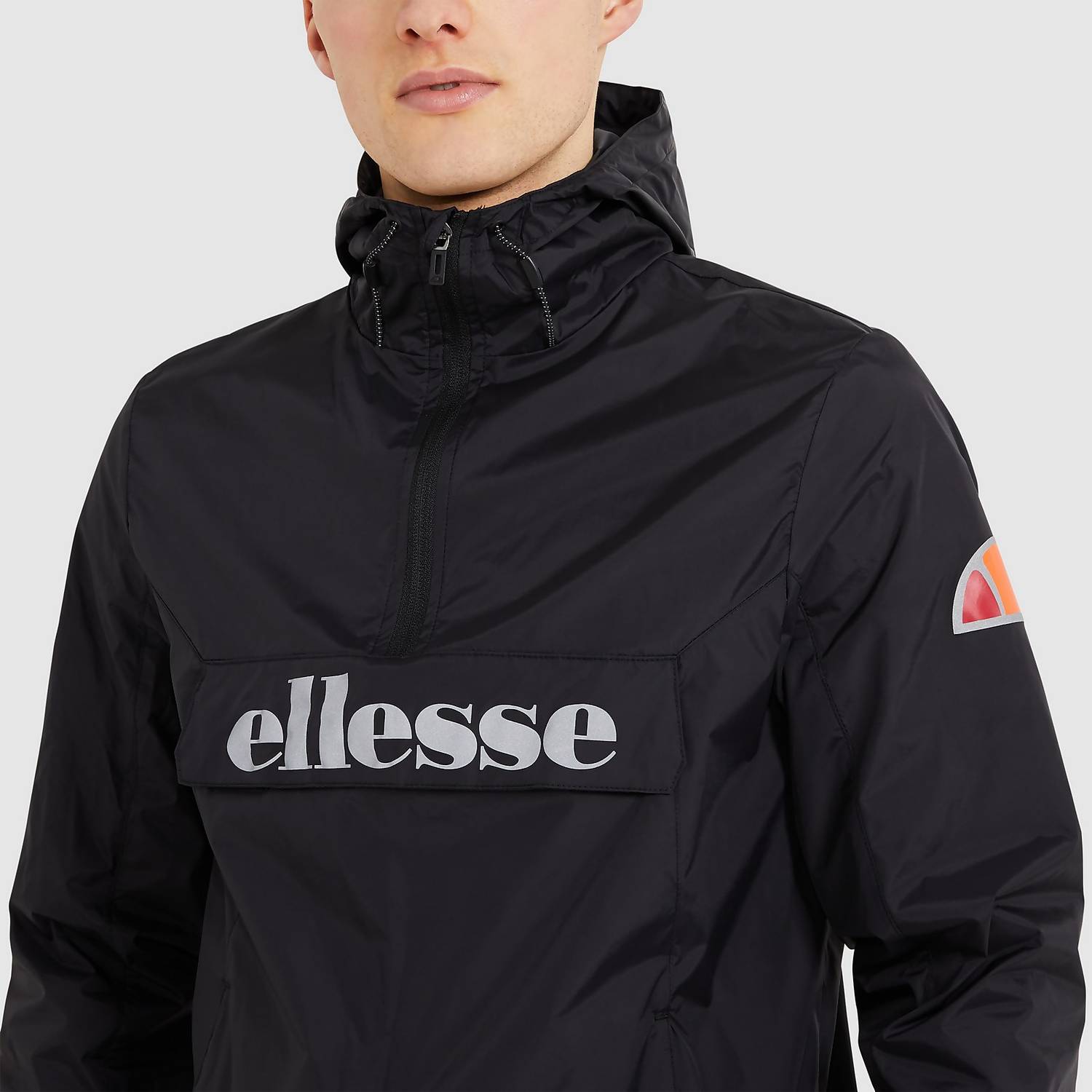 Ellesse Acera Overhead Jacket Black Vault Menswear