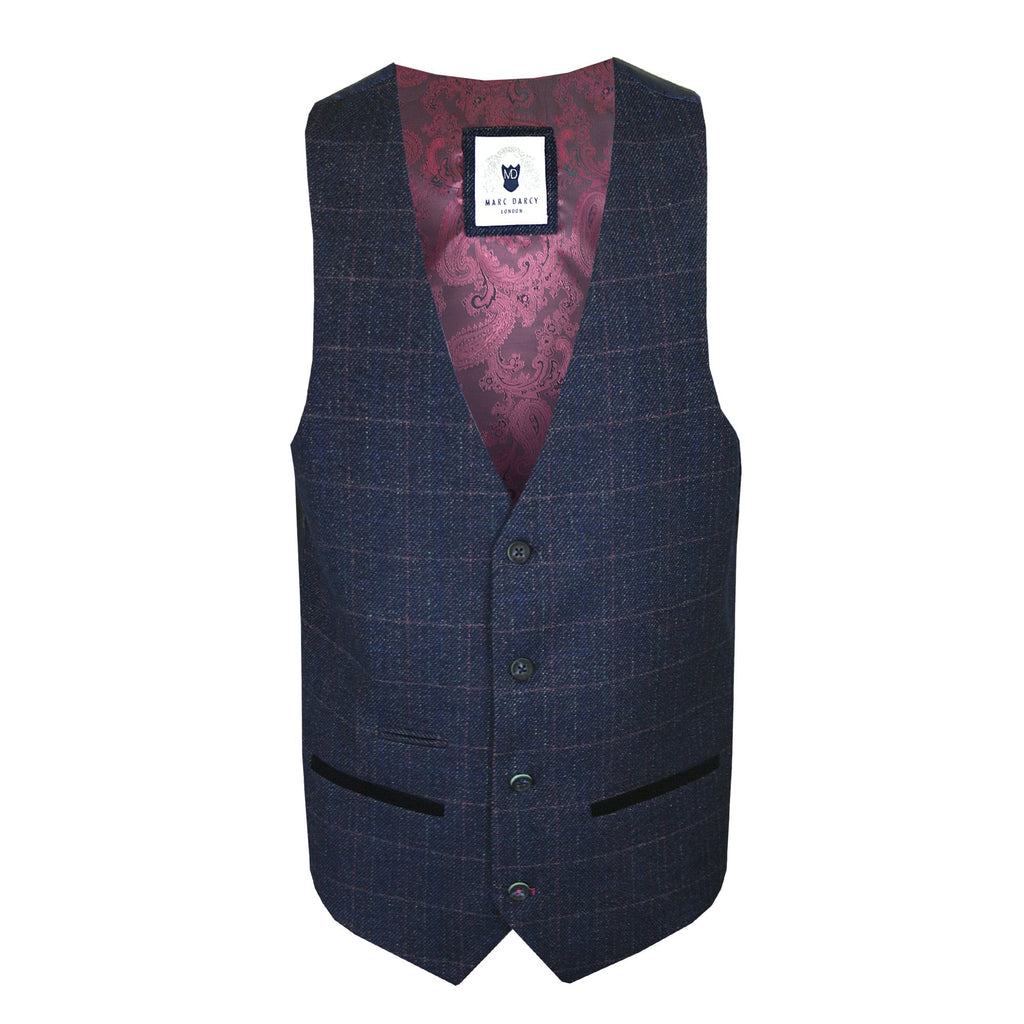 MARC DARCY HARRY WAISTCOAT INDIGO