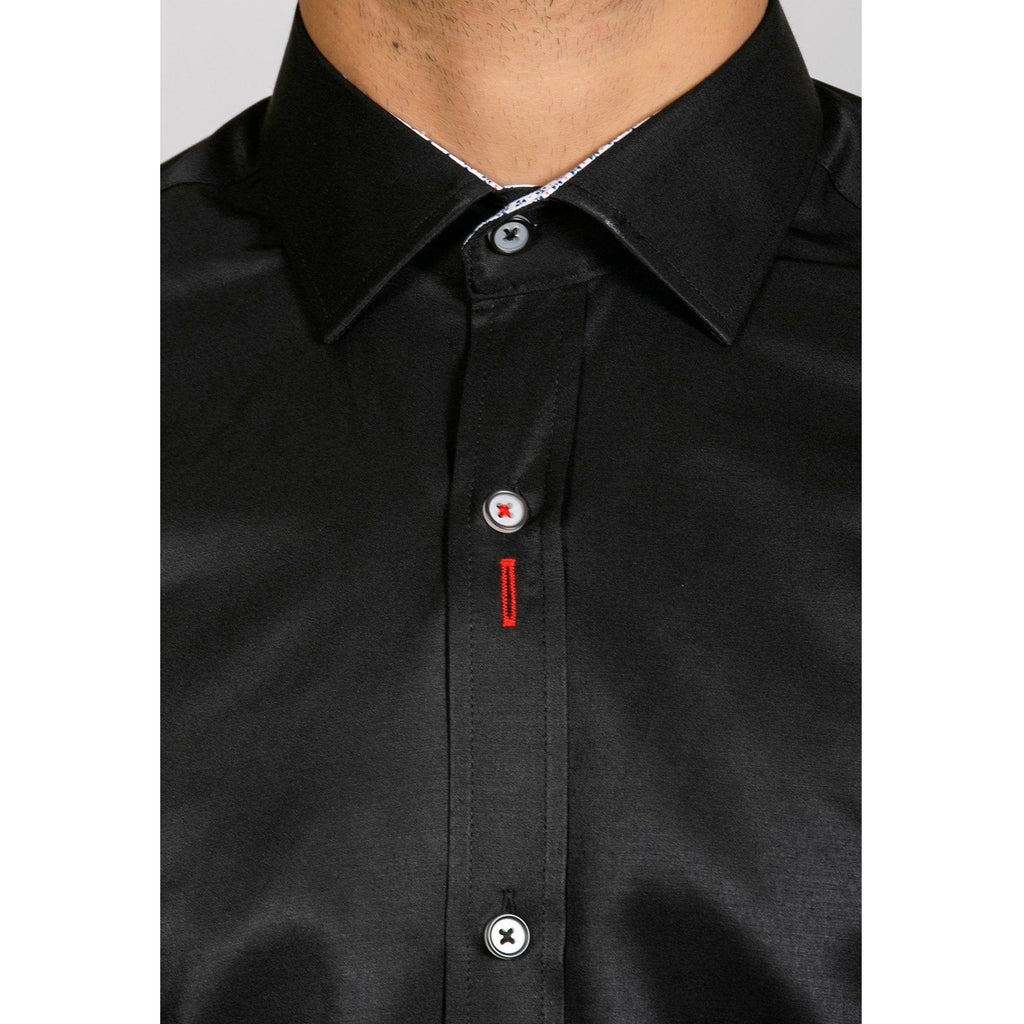 MARC DARCY ALFIE LONG SLEEVE SHIRT BLACK