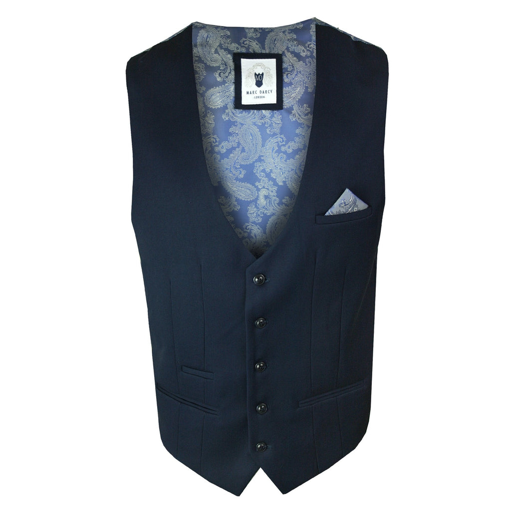 MARC DARCY KELLY SINGLE BREASTED WAISTCOAT ROYAL BLUE