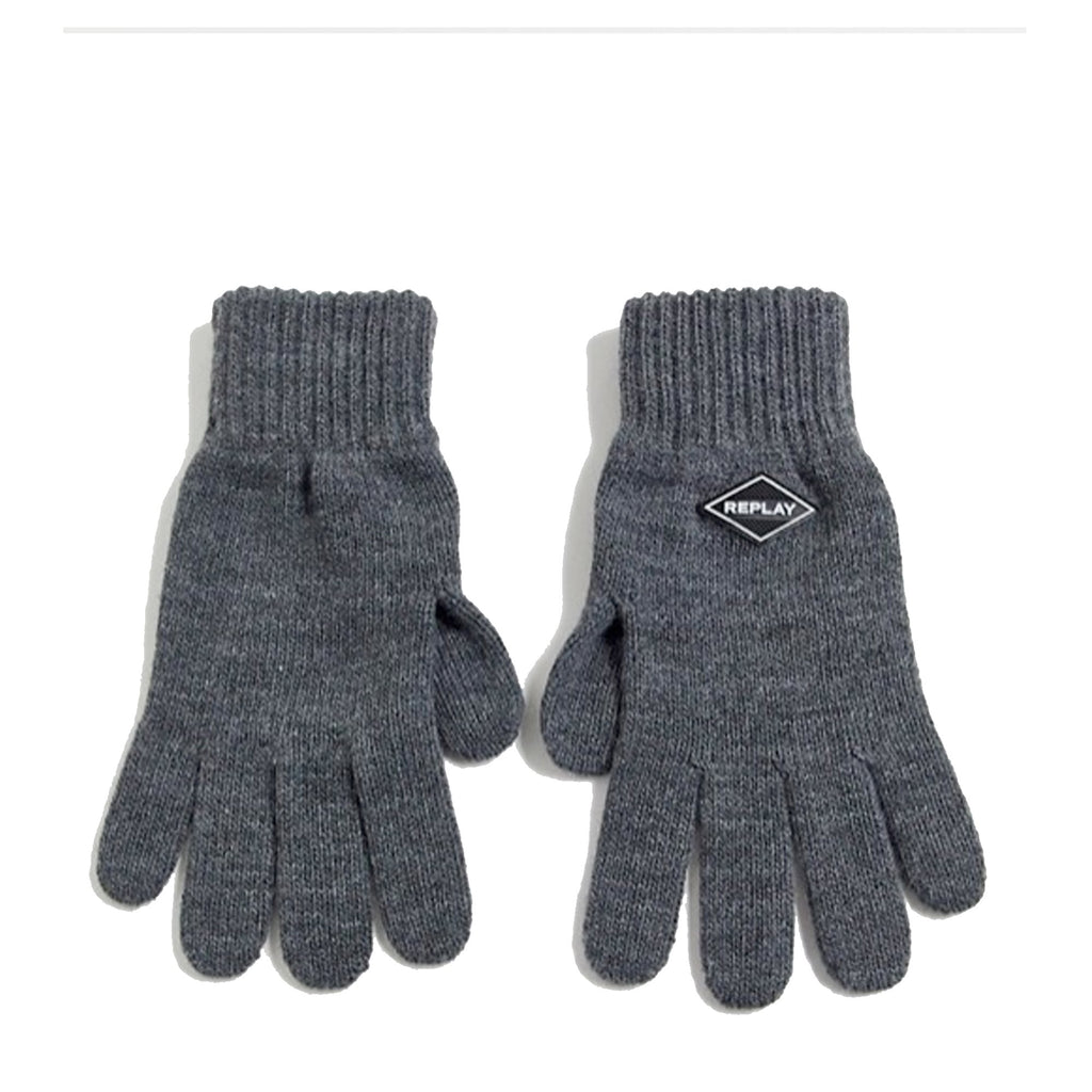 REPLAY AM6046 KNIT GLOVES GREY