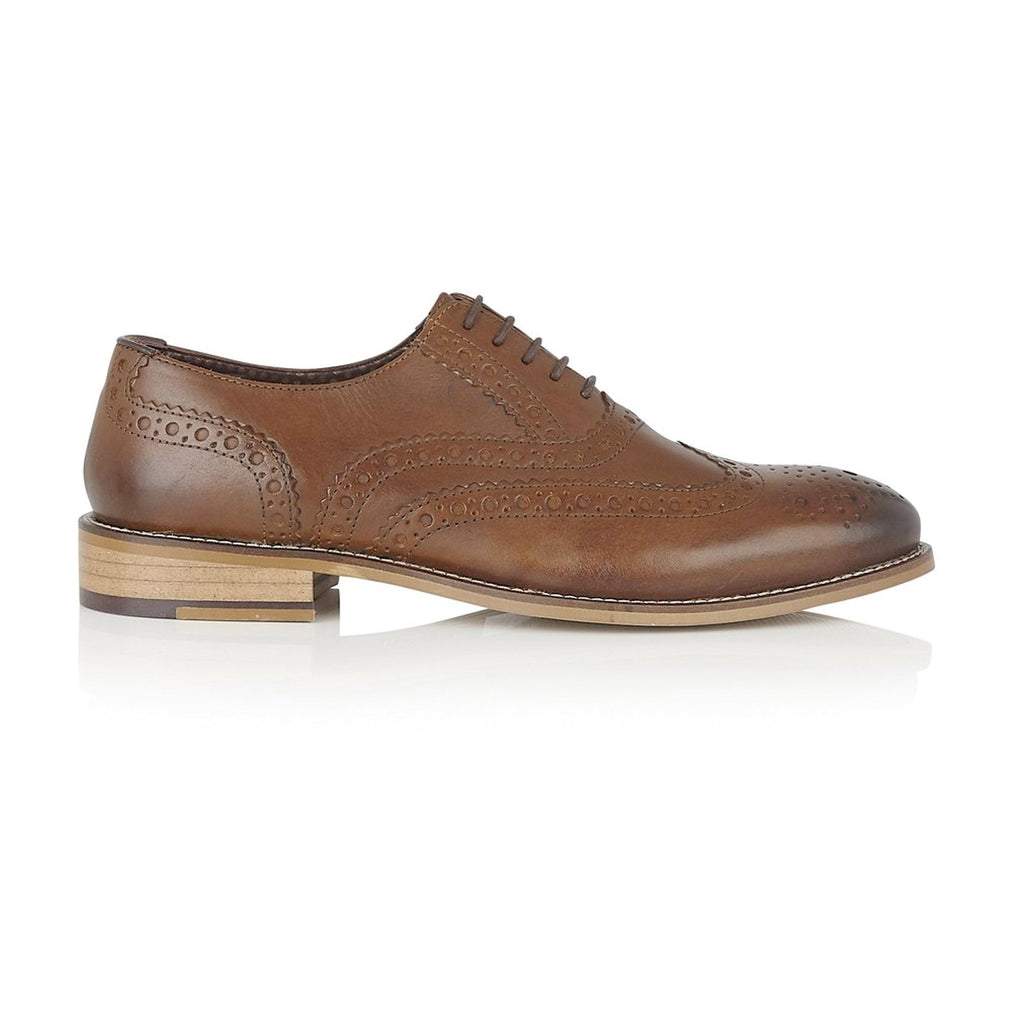 LONDON BROGUES GATSBY BROGUE SHOES CHESTNUT