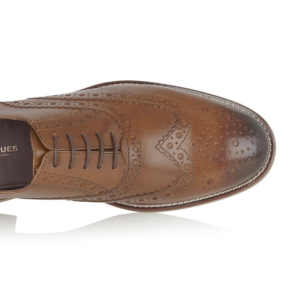 LONDON BROGUES GATSBY BROGUE SHOES CHESTNUT