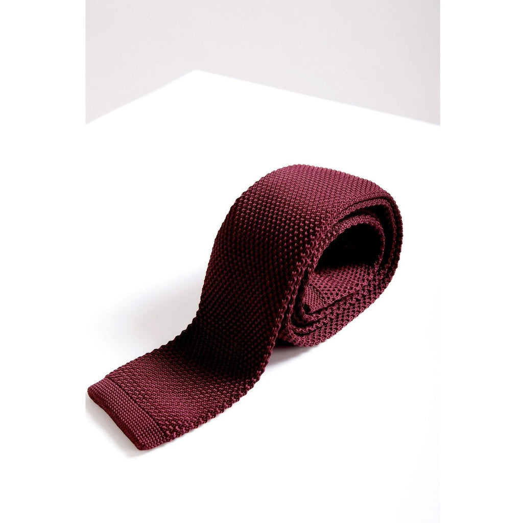 MARC DARCY KNITTED TIE WINE