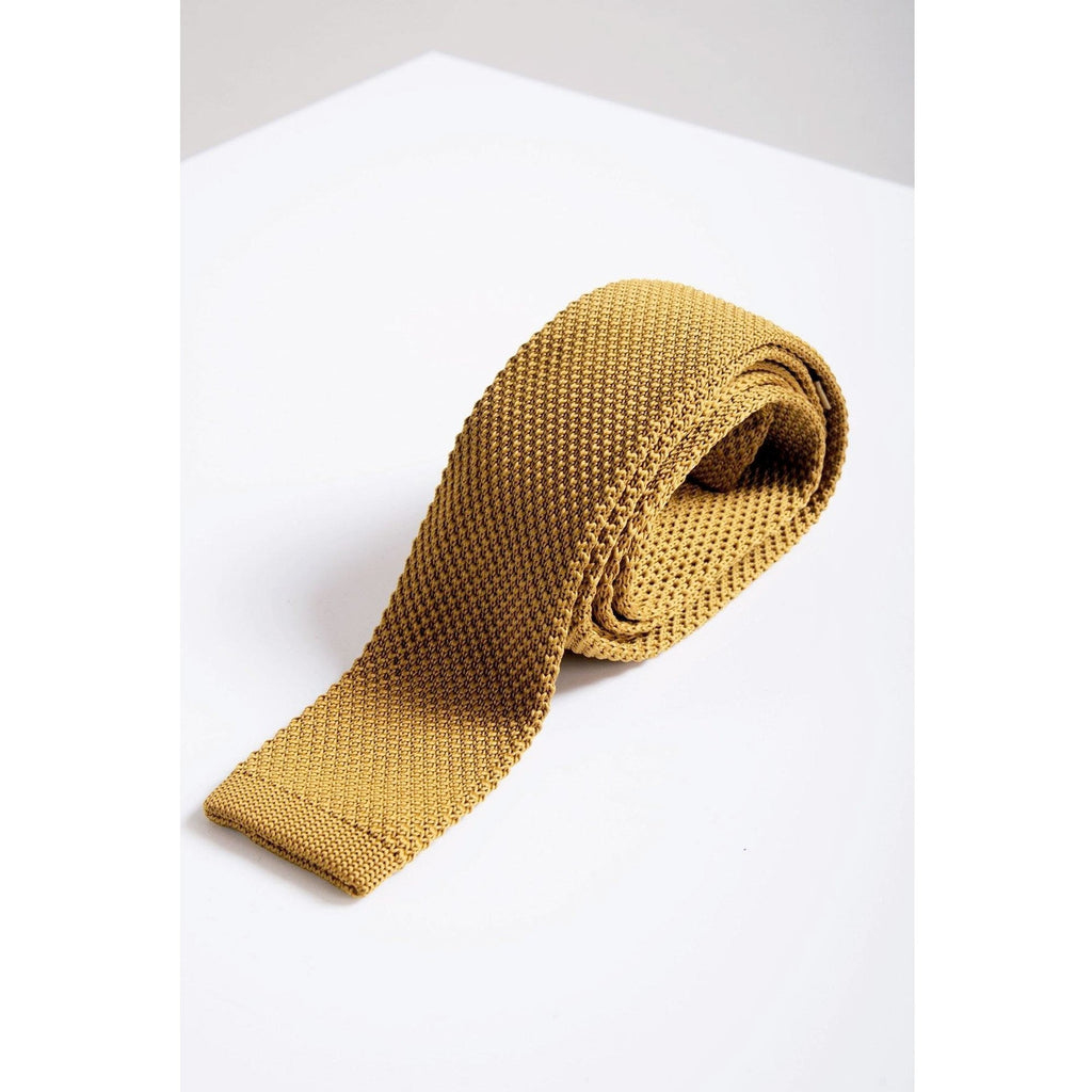 MARC DARCY KNITTED TIE GOLD