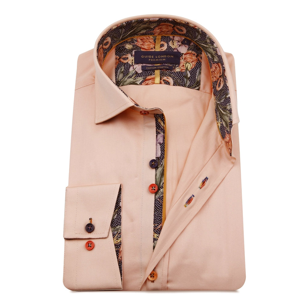 GUIDE LONDON LS.75490 SHIRT PEACH