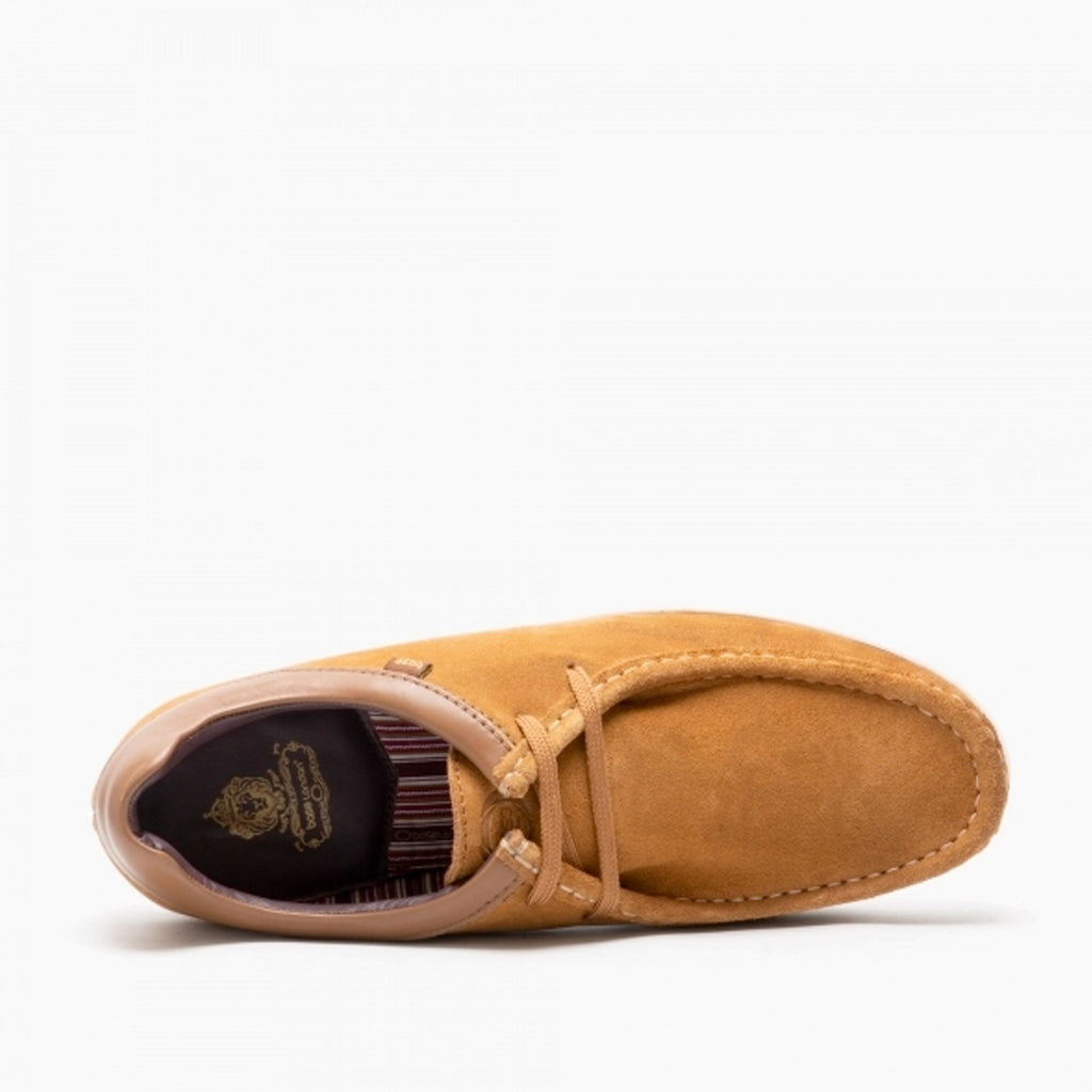 BASE LONDON DOUGIE SUEDE SHOES TAN