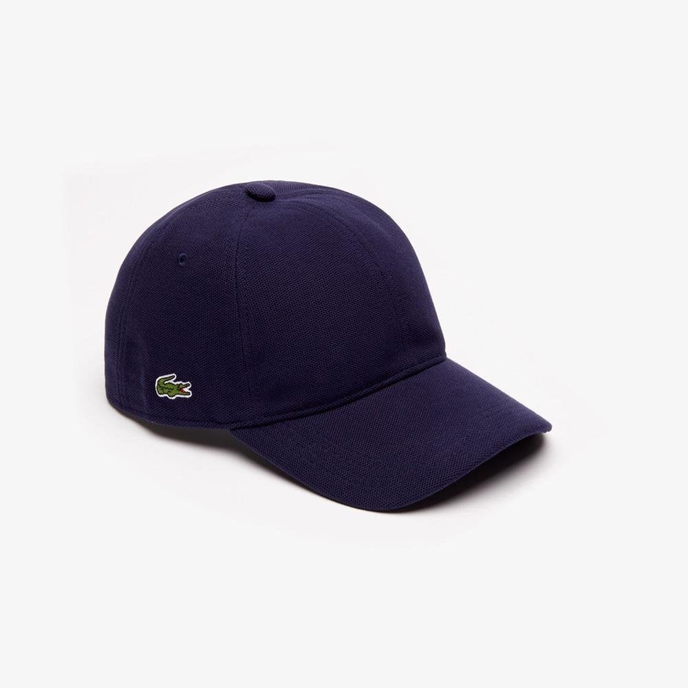 LACOSTE RK4709 CONTRAST STRAP COTTON HAT NAVY