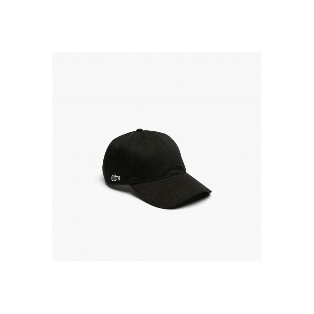 LACOSTE RK4709 CONTRAST STRAP COTTON HAT BLACK