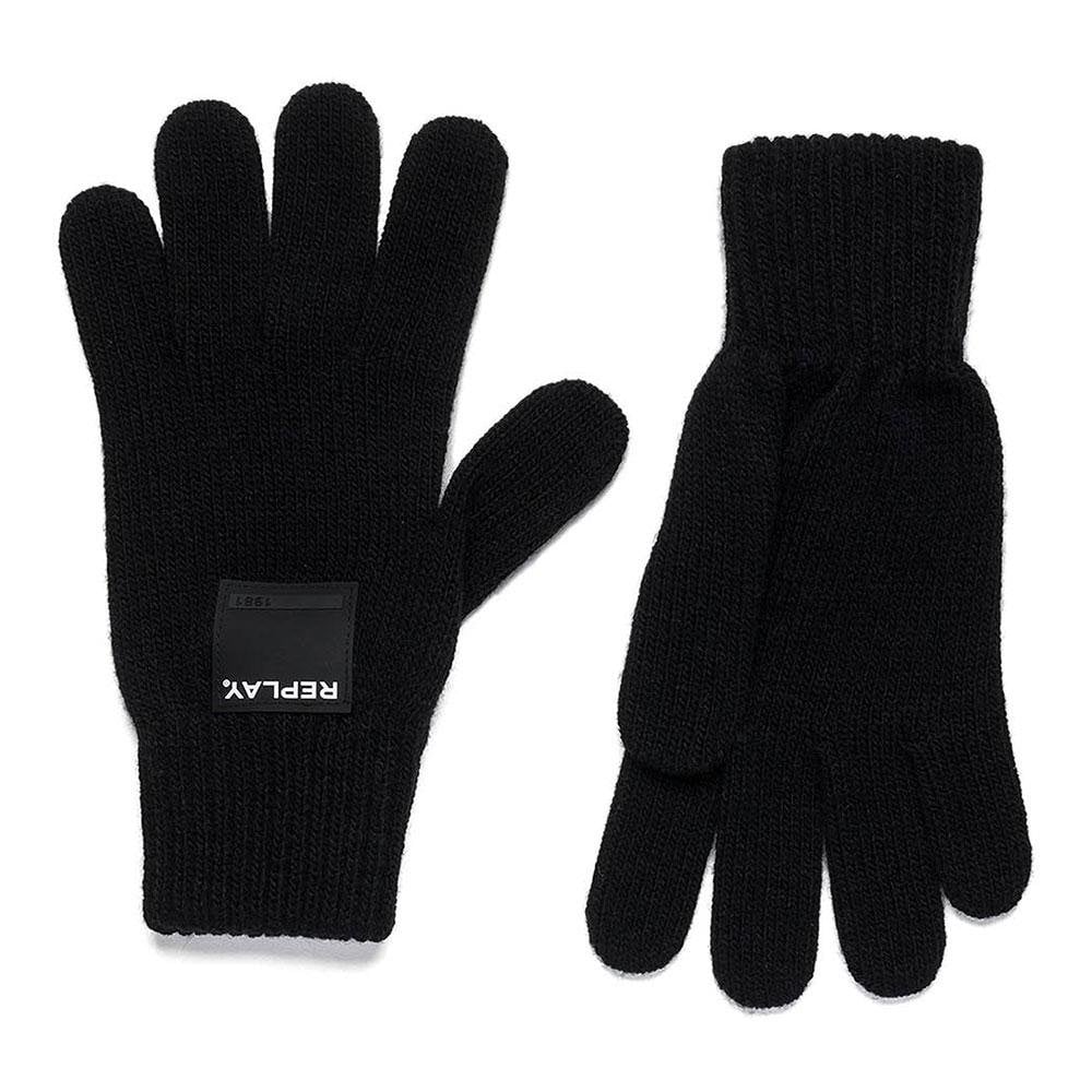 REPLAY AM6040 GLOVES BLACK