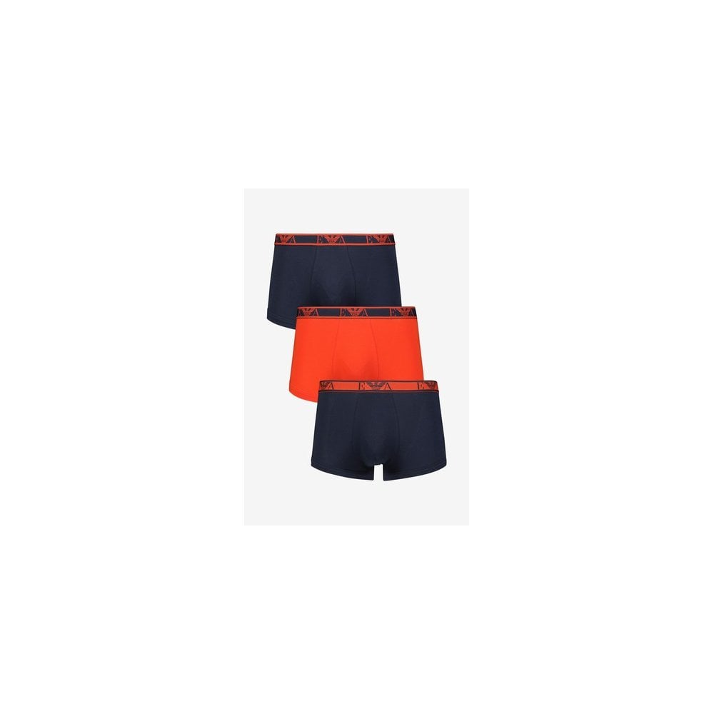 EMPORIO ARMANI 3 PACK BOXERS NAVY/RED/NAVY