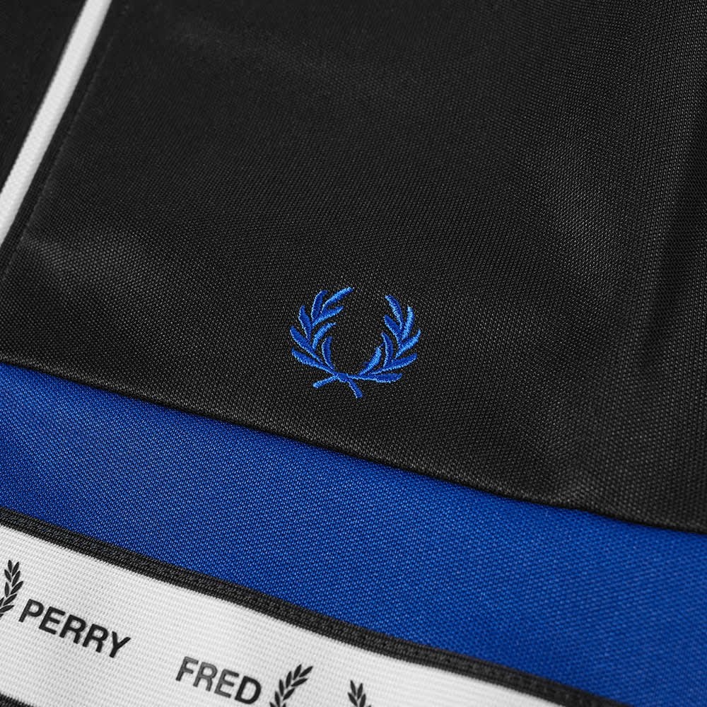 FRED PERRY J8502 TAPED CHEST TRACK JACKET BLACK