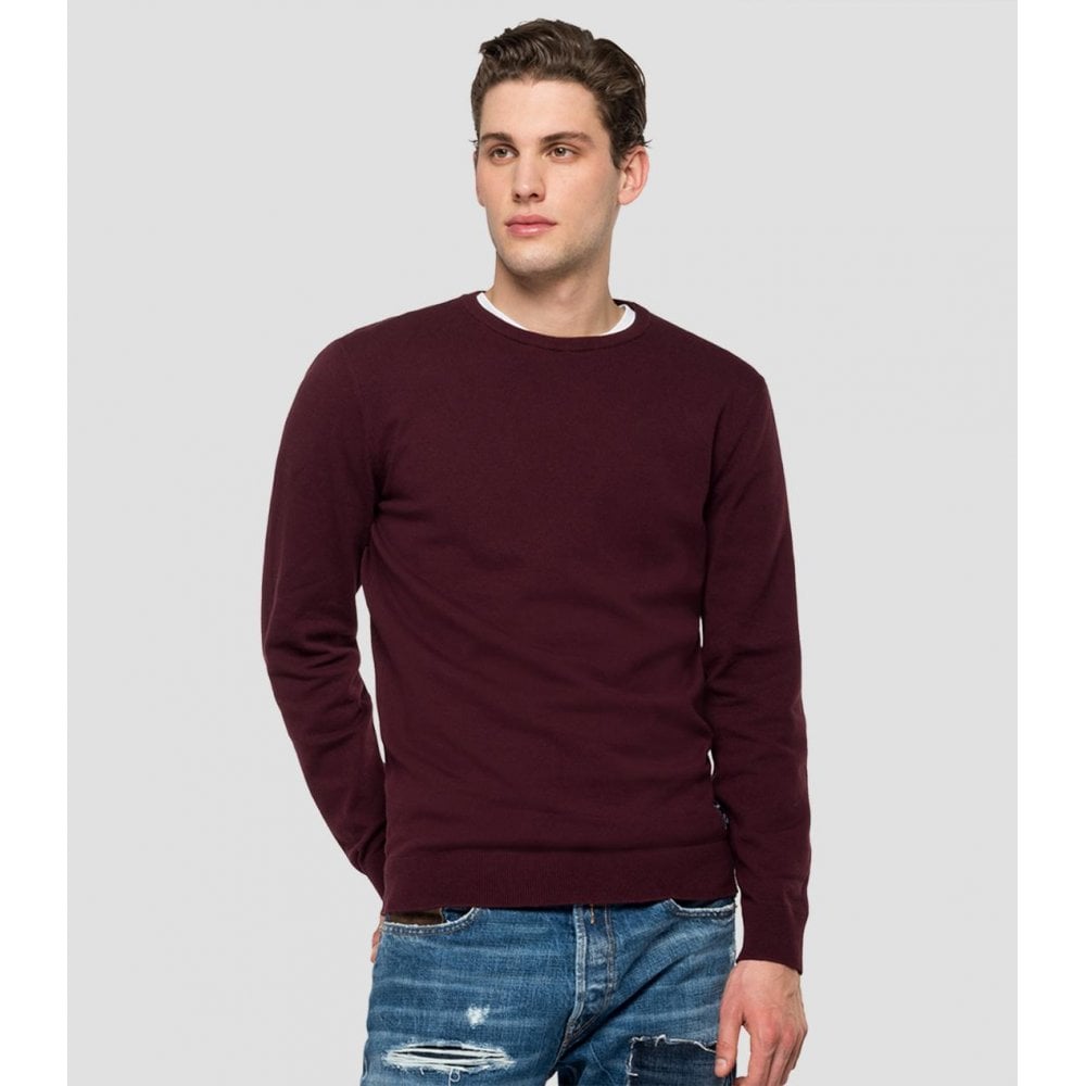 REPLAY UK2671 HYPERFLEX JUMPER PLUM