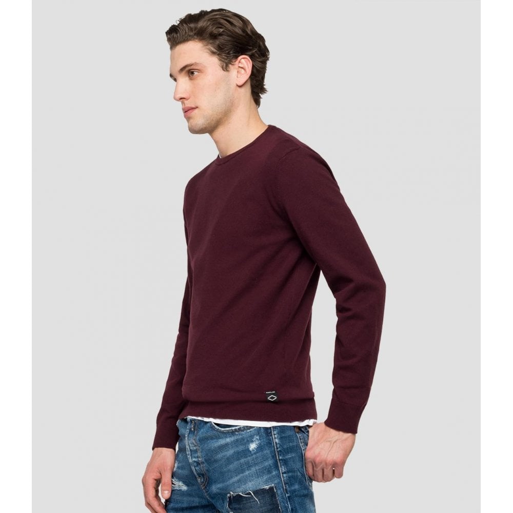 REPLAY UK2671 HYPERFLEX JUMPER PLUM