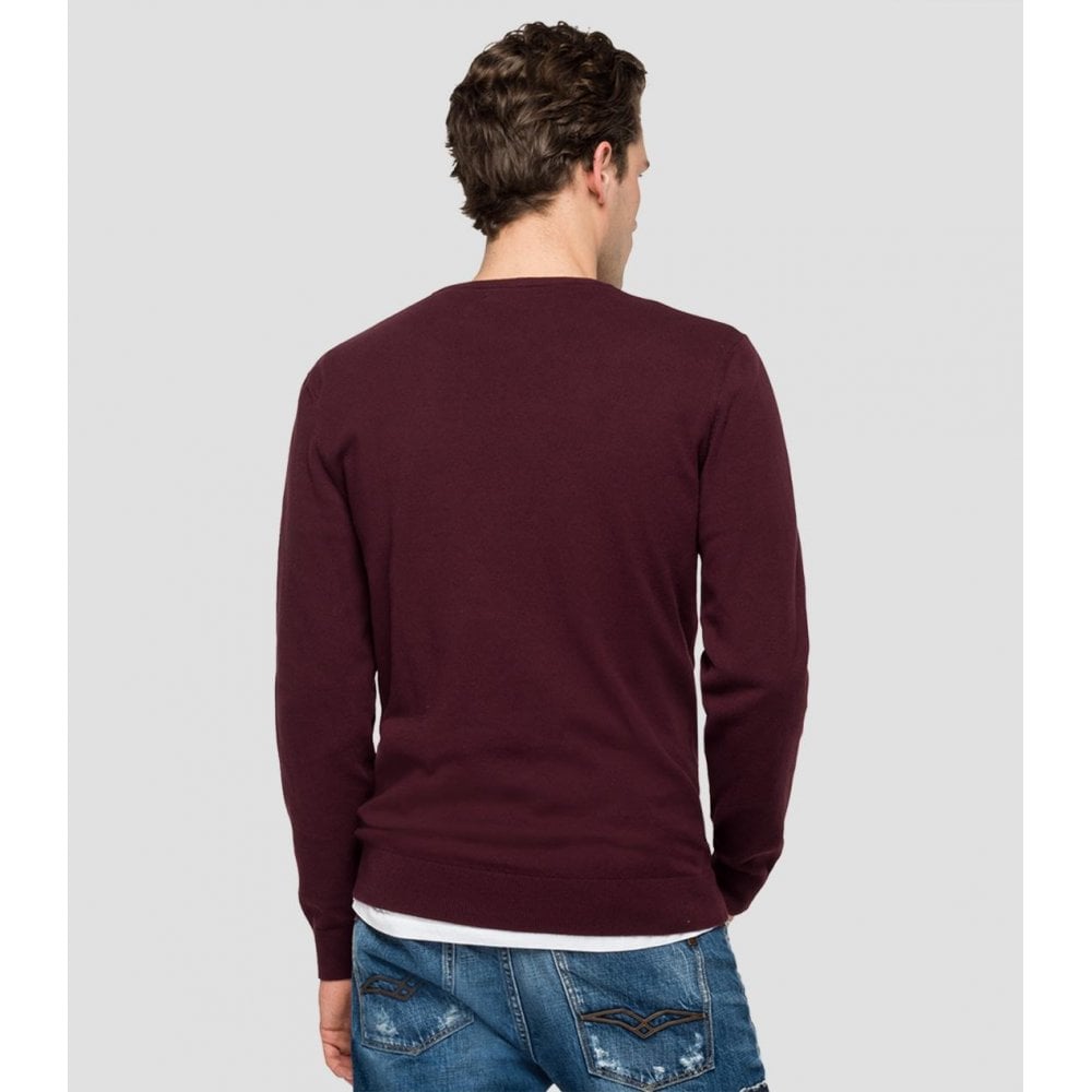 REPLAY UK2671 HYPERFLEX JUMPER PLUM