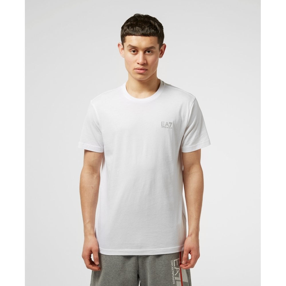 EMPORIO ARMANI EA7 8NPT51 BASIC T-SHIRT WHITE/SILVER