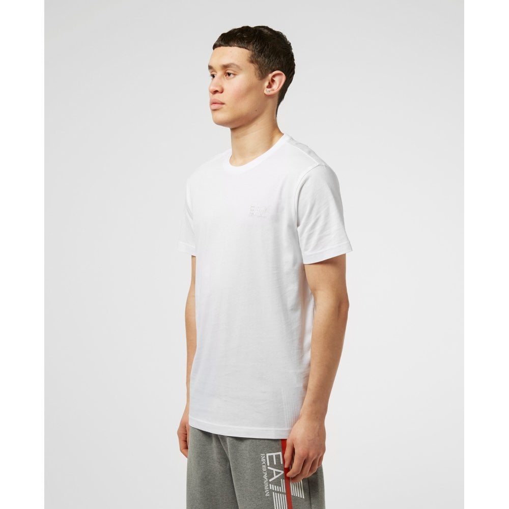 EMPORIO ARMANI EA7 8NPT51 BASIC T-SHIRT WHITE/SILVER