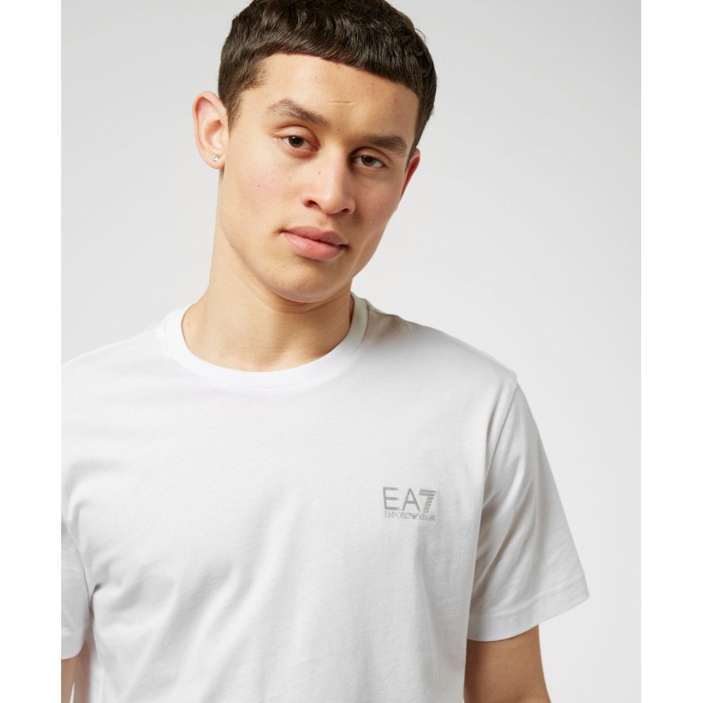 EMPORIO ARMANI EA7 8NPT51 BASIC T-SHIRT WHITE/SILVER