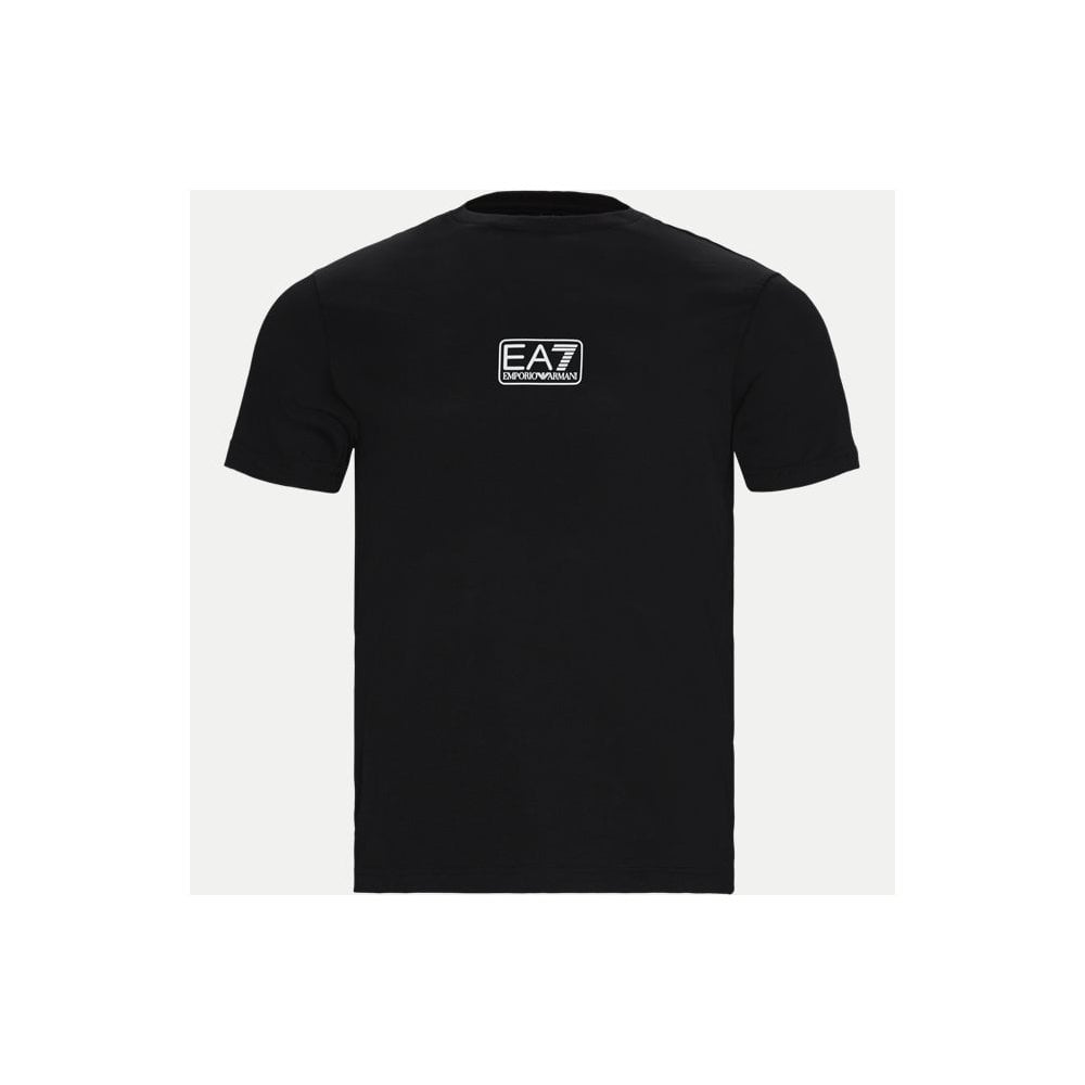 EMPORIO ARMANI EA7 8NPT11 CENTRE LOGO T-SHIRT BLACK
