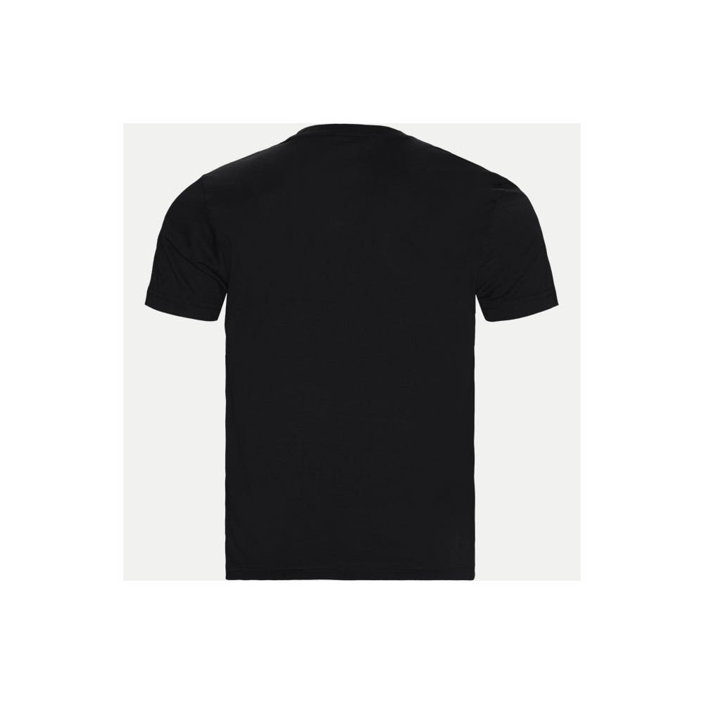 EMPORIO ARMANI EA7 8NPT11 CENTRE LOGO T-SHIRT BLACK