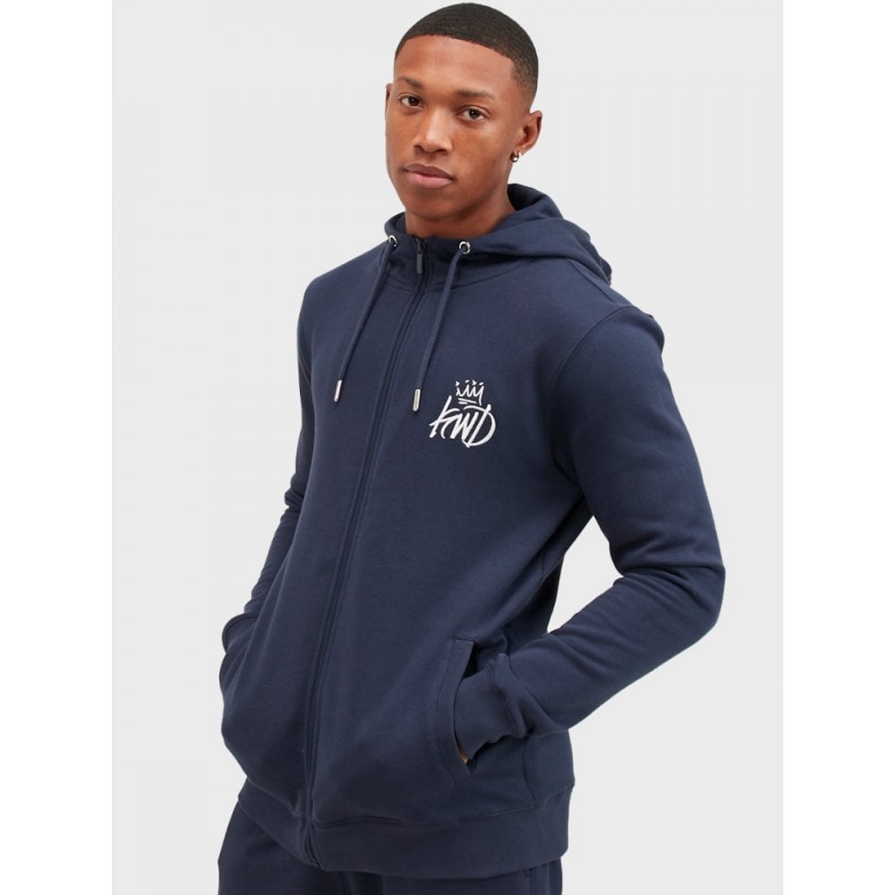 KINGS WILL DREAM CROSBY ZIP HOOD NAVY/SILVER