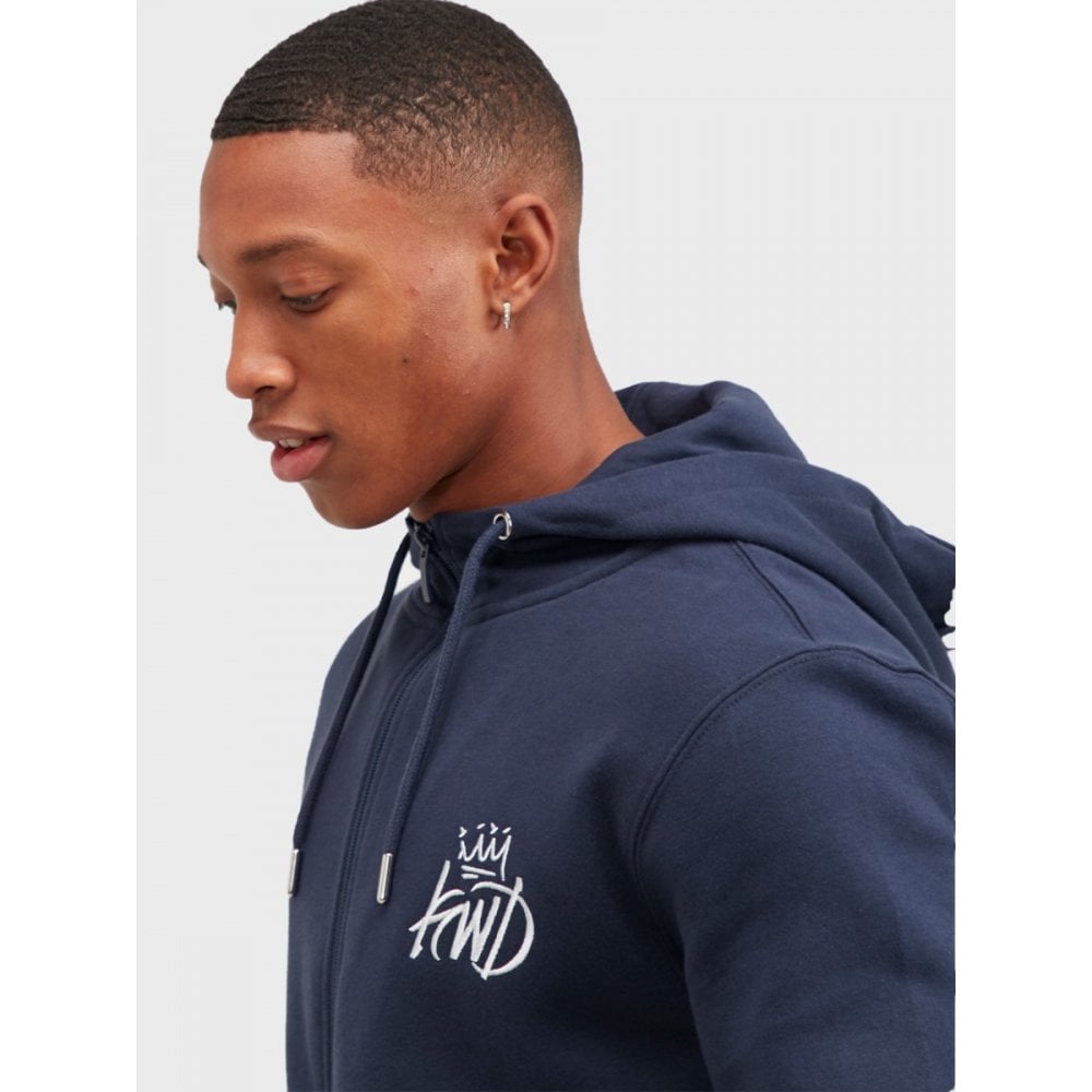 KINGS WILL DREAM CROSBY ZIP HOOD NAVY/SILVER