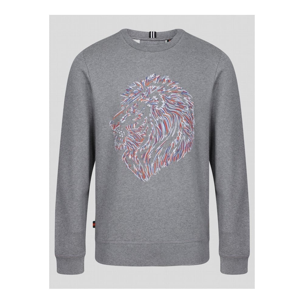LUKE 1977 BAYEUX LION SWEAT MID MARL GREY