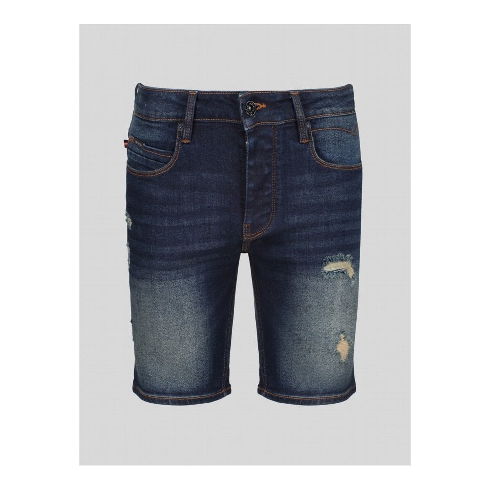 LUKE 1977 NIMED DENIM SHORT DISTRESSED TINT