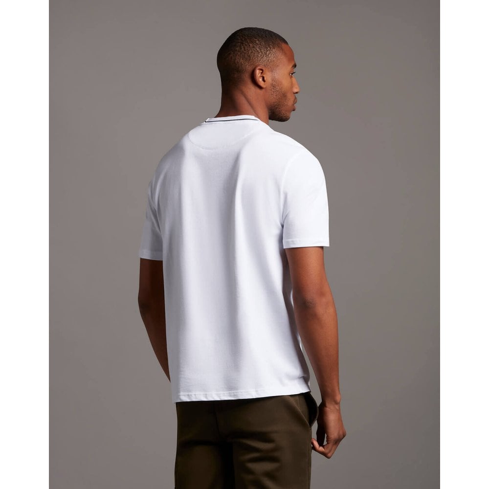 LYLE & SCOTT TS1324V TIPPED T-SHIRT WHITE