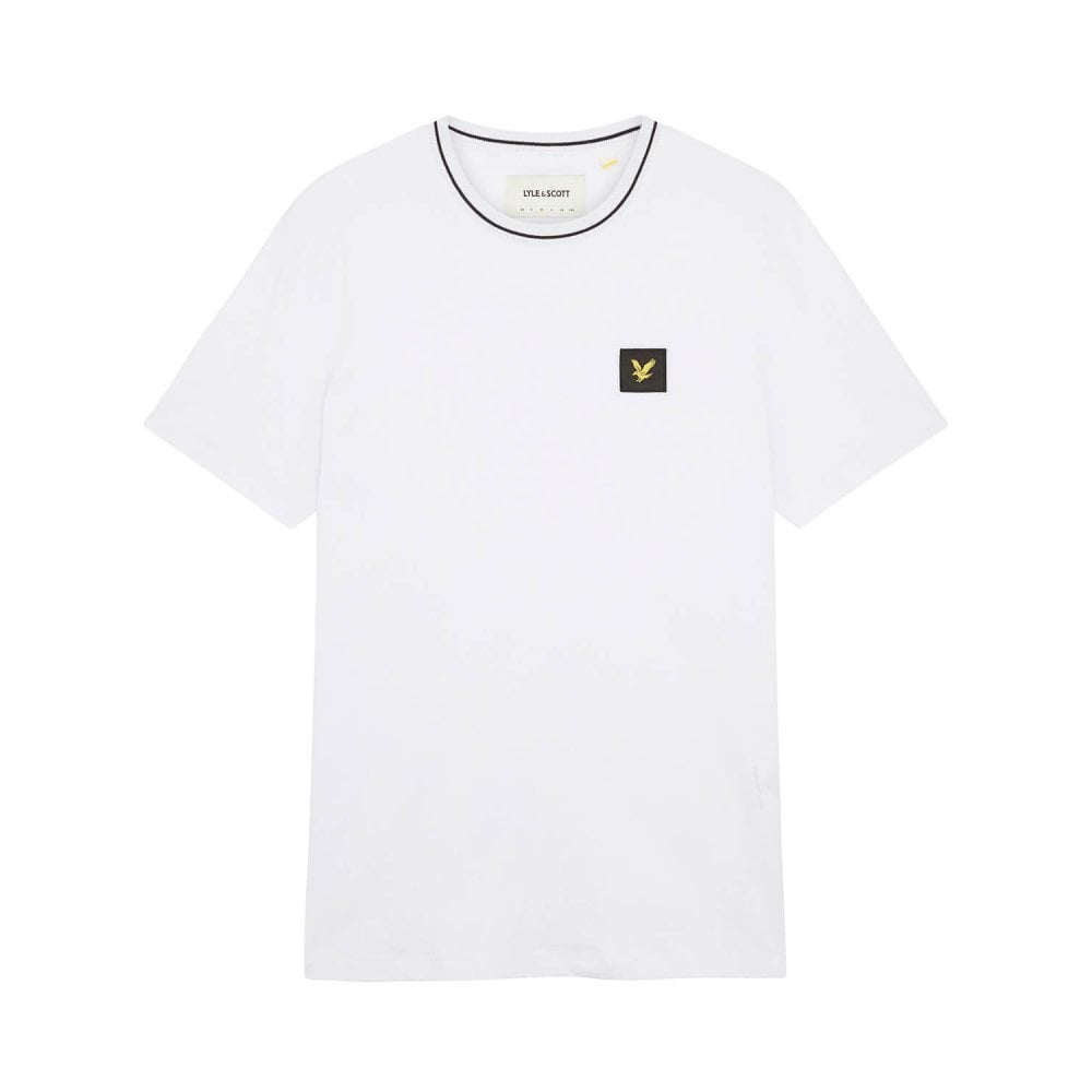 LYLE & SCOTT TS1324V TIPPED T-SHIRT WHITE