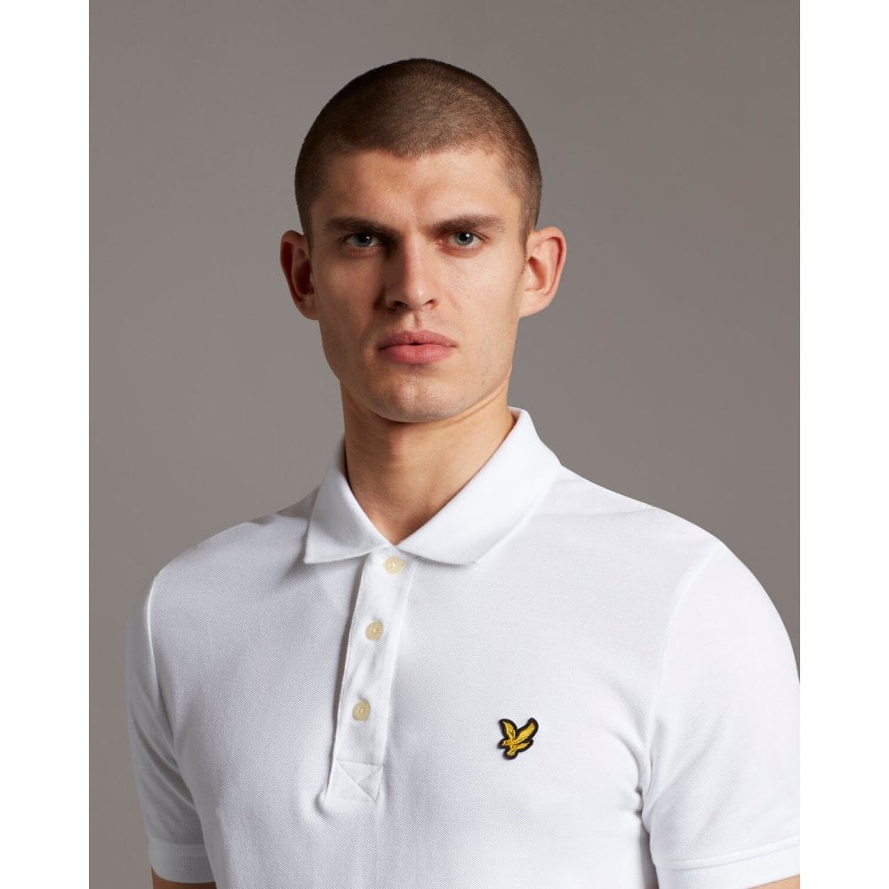 LYLE & SCOTT SP400VB POLO T-SHIRT WHITE