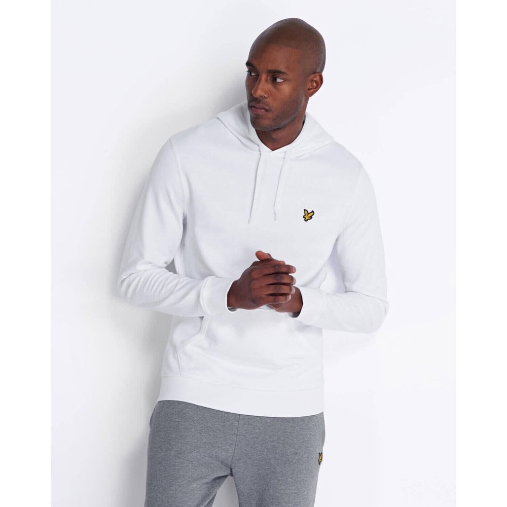 LYLE & SCOTT ML416VTR PULLOVER HOODIE WHITE