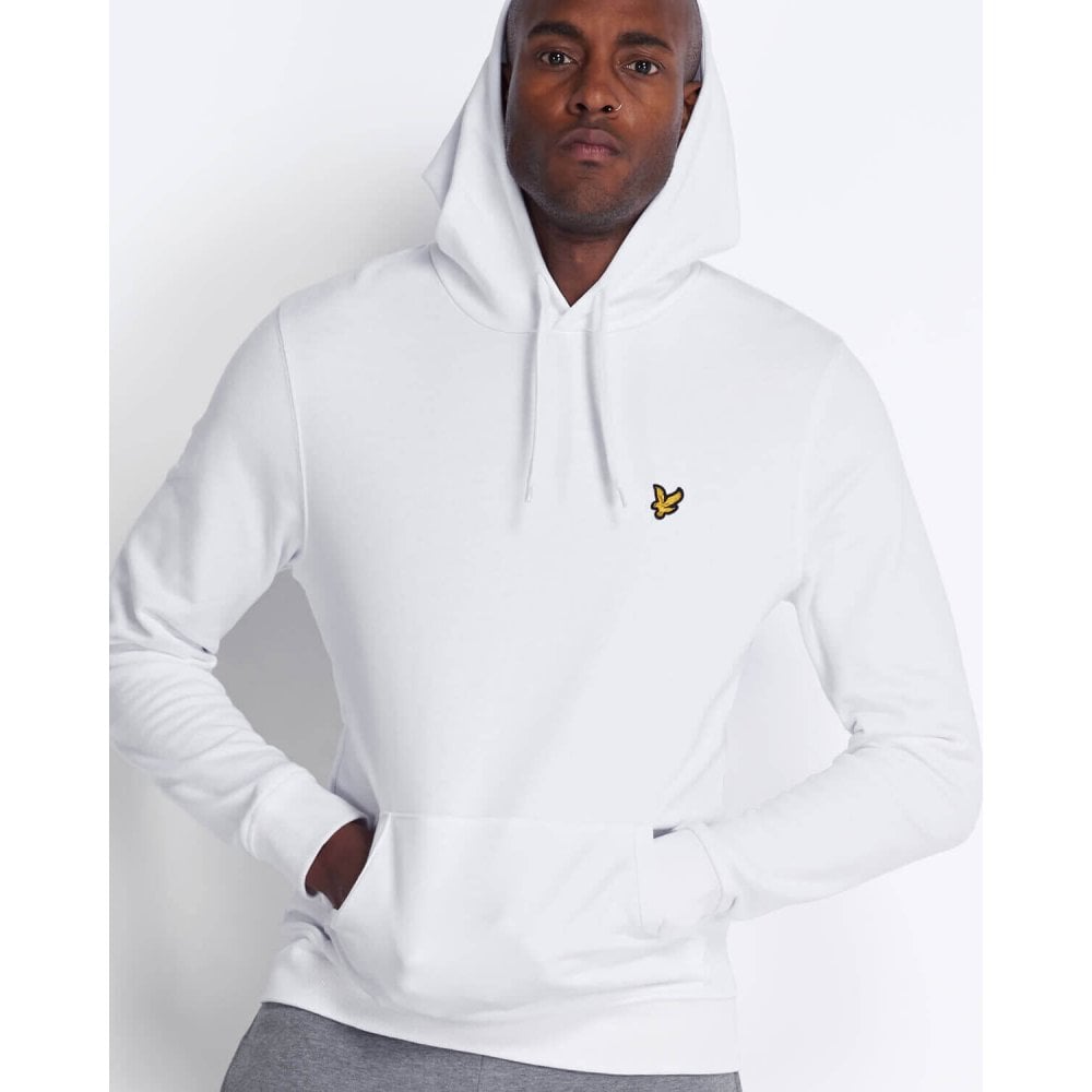 LYLE & SCOTT ML416VTR PULLOVER HOODIE WHITE