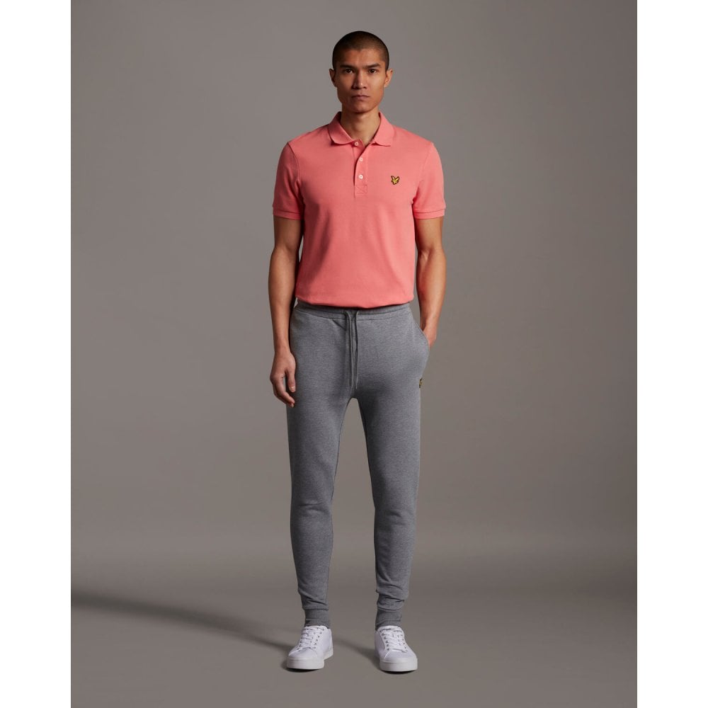 LYLE & SCOTT ML822VTR SKINNY SWEATPANT MID GREY MARL