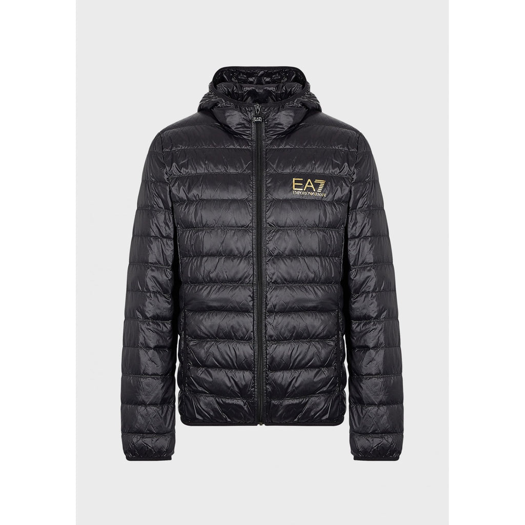 EMPORIO ARMANI EA7 8NPB02 DOWN JACKET BLACK/GOLD