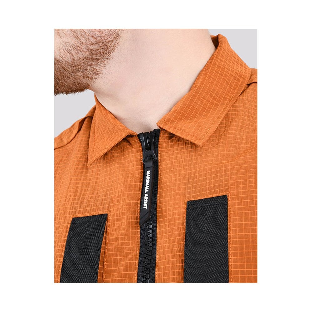 MARSHALL ARTIST LIQUID RIPSTOP OVERSHIRT RUST