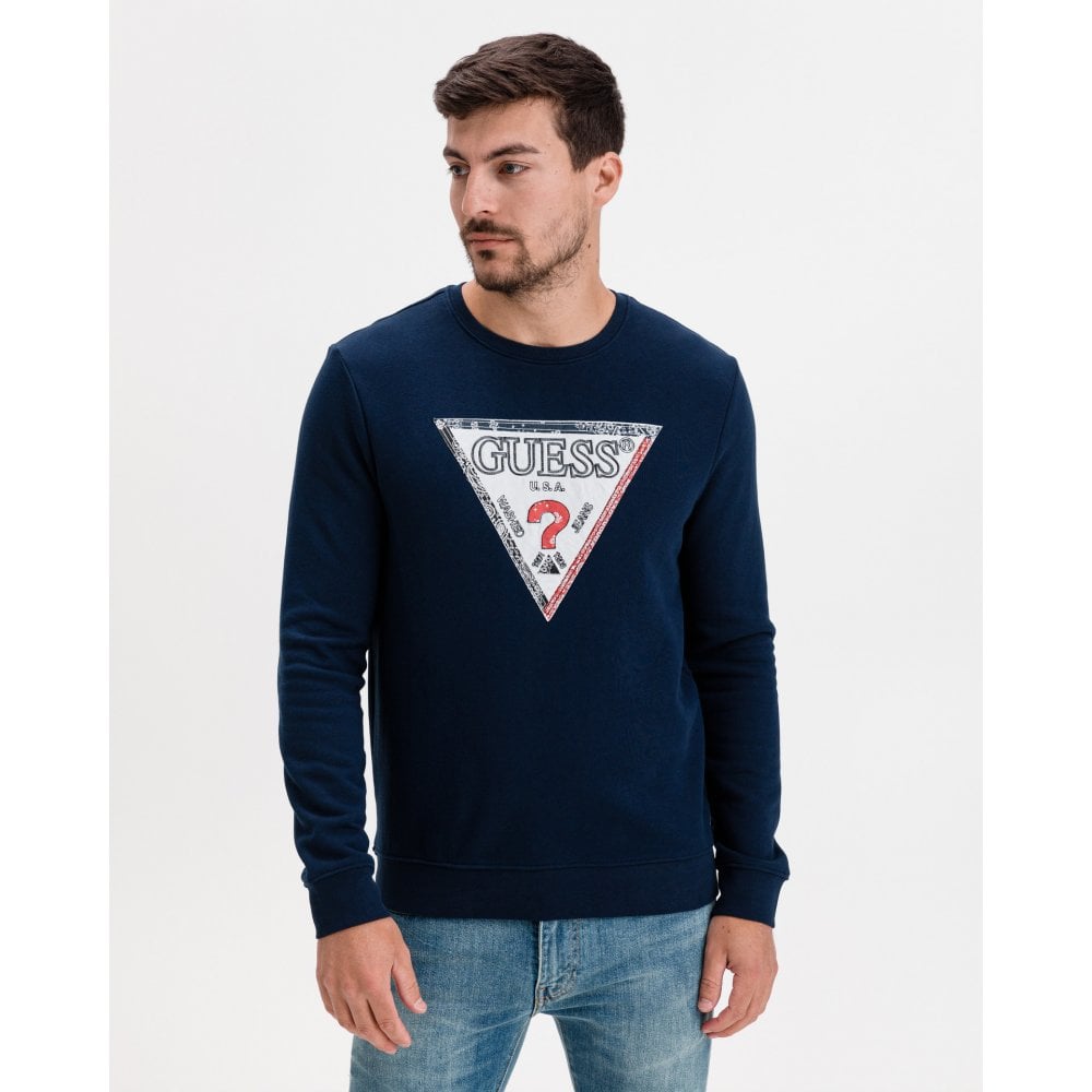 GUESS LENNOX SWEATSHIRT NAVY
