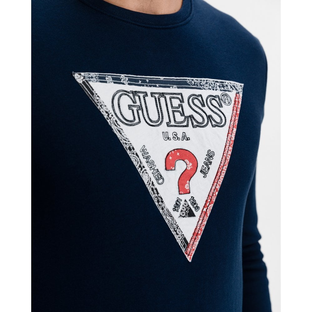 GUESS LENNOX SWEATSHIRT NAVY