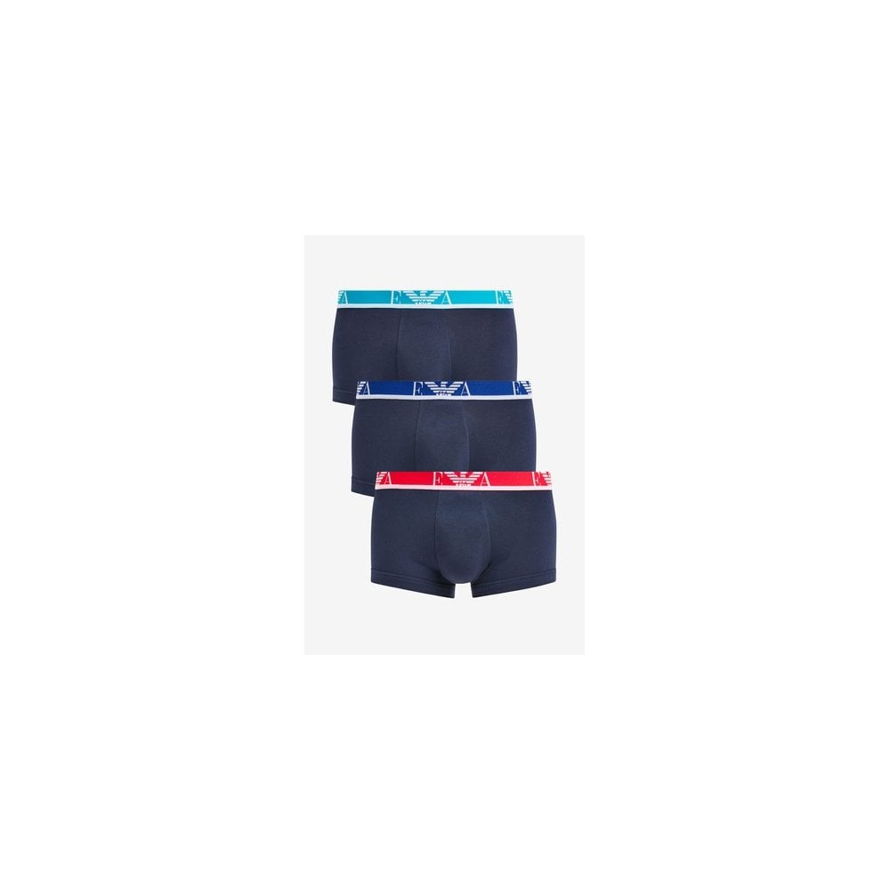 EMPORIO ARMANI 111357 3 PACK BOXERS RED/BLUE/GREEN