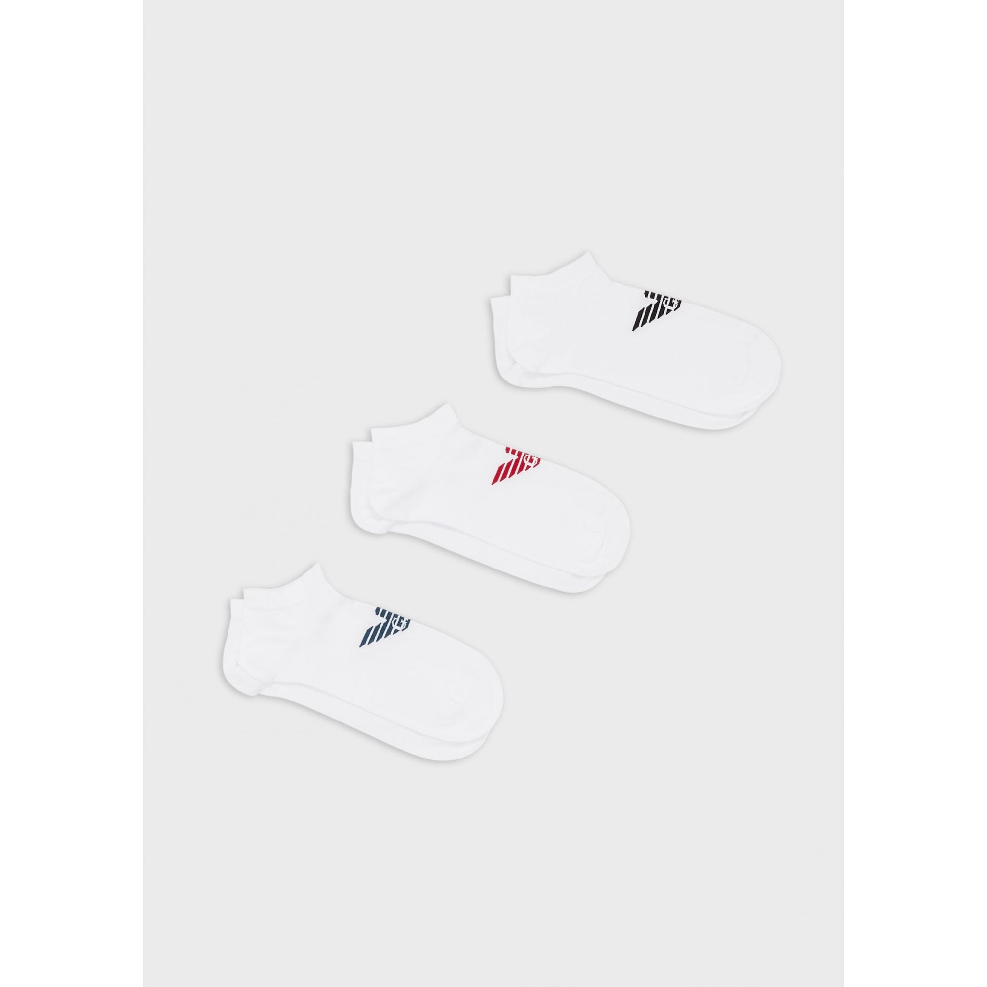 EMPORIO ARMANI 300008 3 PACK ANKLE SOCKS WHITE