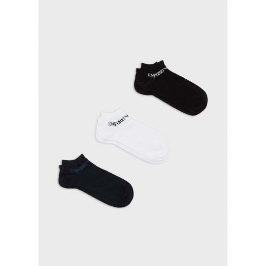 Emporio Armani 300008 3 Pack Ankle Socks Multi